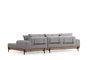 Atelier Del Sofa Eti Oak Right - Gris